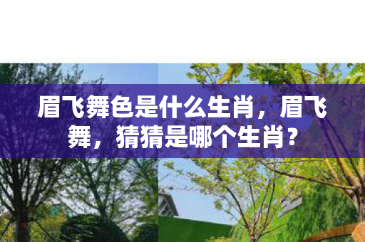 眉飞舞色是什么生肖图片