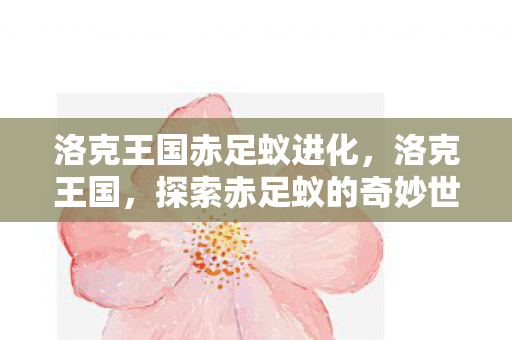 探索赤足蚁的奇妙世界图片