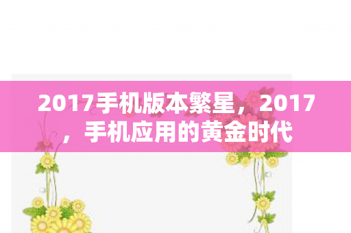 2017手机版本繁星图片