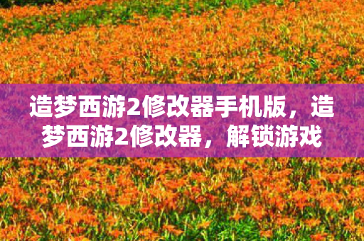 造梦西游2修改器手机版图片