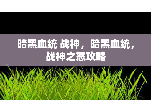 暗黑血统 战神图片