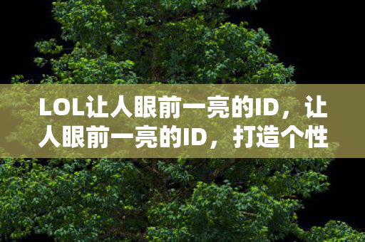 LOL让人眼前一亮的ID图片