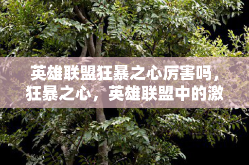 英雄联盟狂暴之心厉害吗图片