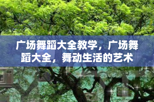 广场舞蹈大全教学图片