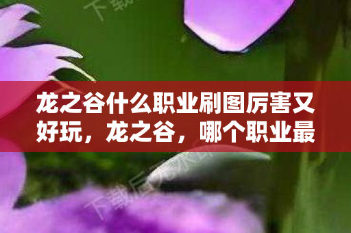 龙之谷什么职业刷图厉害又好玩图片