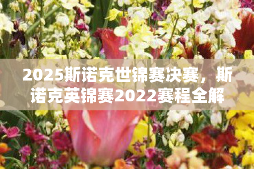 斯诺克英锦赛2022赛程全解析图片
