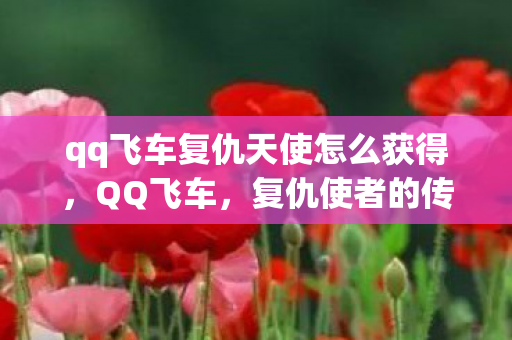 qq飞车复仇天使怎么获得图片