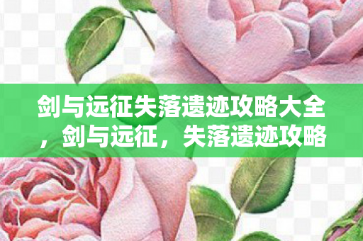 剑与远征失落遗迹攻略大全图片