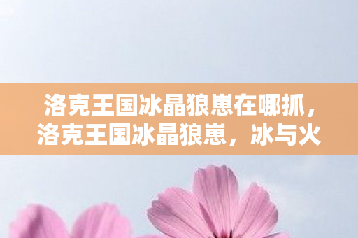 洛克王国冰晶狼崽在哪抓，洛克王国冰晶狼崽，冰与火之歌的奇妙冒险