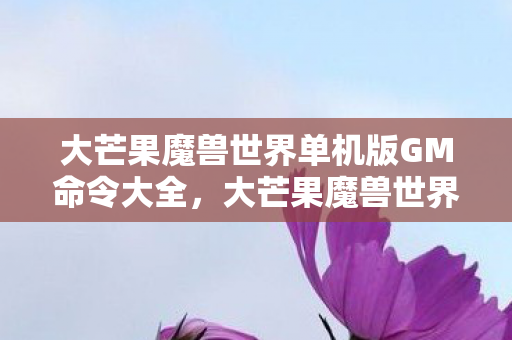 大芒果魔兽世界单机版GM命令大全，大芒果魔兽世界单机版，怀旧与创新的完美融合