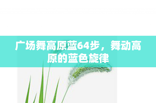 广场舞高原蓝64步,舞动高原的蓝色旋律 广场舞高原蓝64步,舞动高原的蓝色旋律