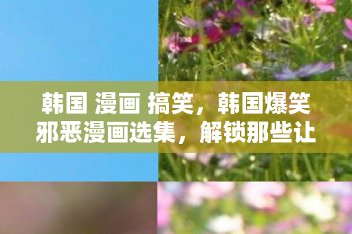 韩国 漫画 搞笑，韩国爆笑邪恶漫画选集，解锁那些让人笑中带泪的黑色幽默