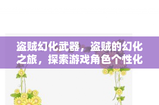 盗贼幻化武器,盗贼的幻化之旅,探索游戏角色个性化的无限可能 盗贼幻化武器,盗贼的幻化之旅,探索游戏角色个性化的无限可能