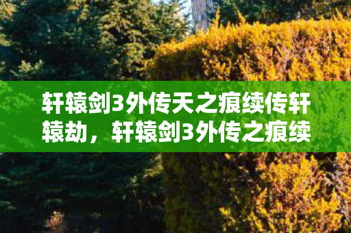 轩辕剑3外传天之痕续传轩辕劫图片