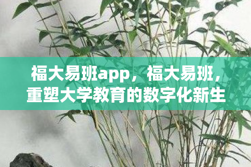 重塑大学教育的数字化新生态图片