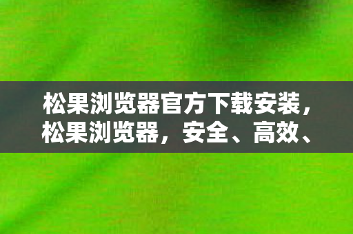 松果浏览器官方下载安装图片