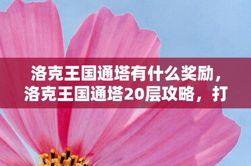 洛克王国通塔有什么奖励图片