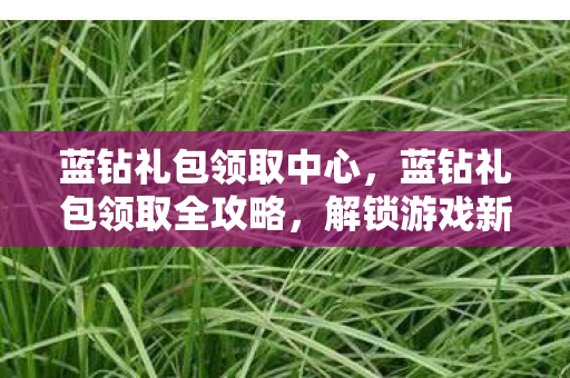 蓝钻礼包领取全攻略图片