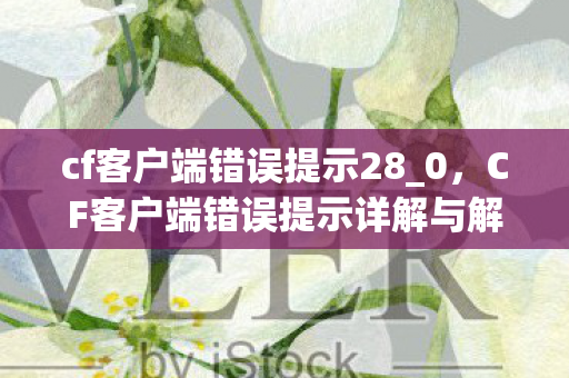 cf客户端错误提示28_0，CF客户端错误提示详解与解决策略
