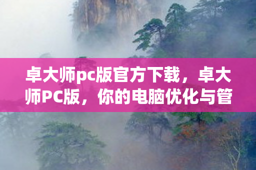 卓大师pc版官方下载，卓大师PC版，你的电脑优化与管理神器