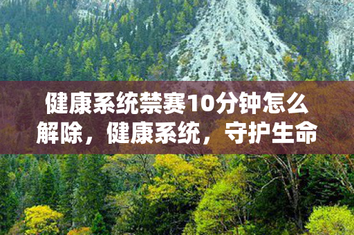 健康系统禁赛10分钟怎么解除，健康系统，守护生命，从细节做起