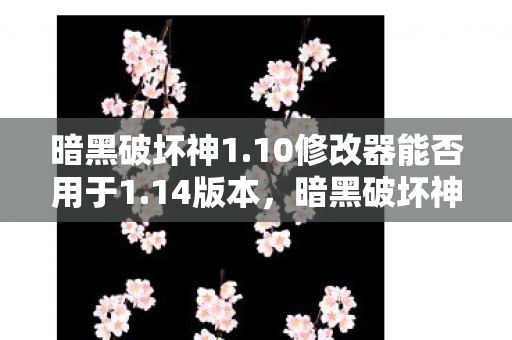 暗黑破坏神1.10修改器能否用于1.14版本，暗黑破坏神1.10修改器，解锁无限可能的秘密