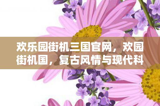 欢乐园街机三国官网，欢园街机国，复古风情与现代科技的完美融合