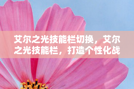 艾尔之光技能栏切换，艾尔之光技能栏，打造个性化战斗体验