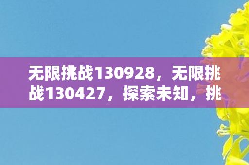 无限挑战130928，无限挑战130427，探索未知，挑战自我