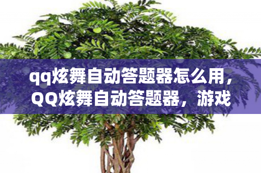 qq炫舞自动答题器怎么用,QQ炫舞自动答题器,游戏辅助的利与弊 qq炫舞自动答题器怎么用,QQ炫舞自动答题器,游戏辅助的利与弊