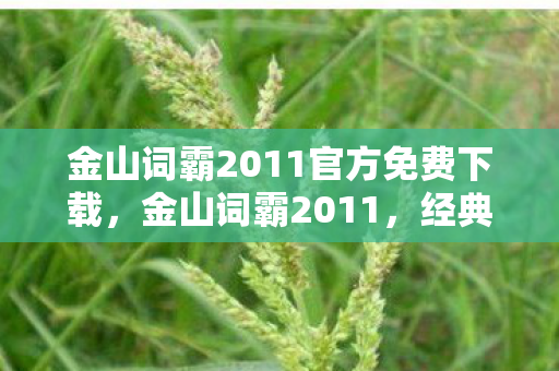 金山词霸2011官方免费下载,金山词霸2011,经典词汇学习工具的回顾与体验 金山词霸2011官方免费下载,金山词霸2011,经典词汇学习工具的回顾与体验