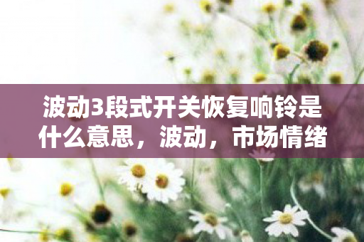 波动3段式开关恢复响铃是什么意思,波动,市场情绪的晴雨表 波动3段式开关恢复响铃是什么意思,波动,市场情绪的晴雨表
