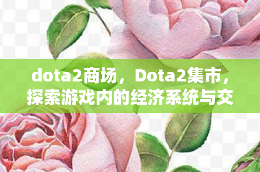 dota2商场,Dota2集市,探索游戏内的经济系统与交易文化 dota2商场,Dota2集市,探索游戏内的经济系统与交易文化