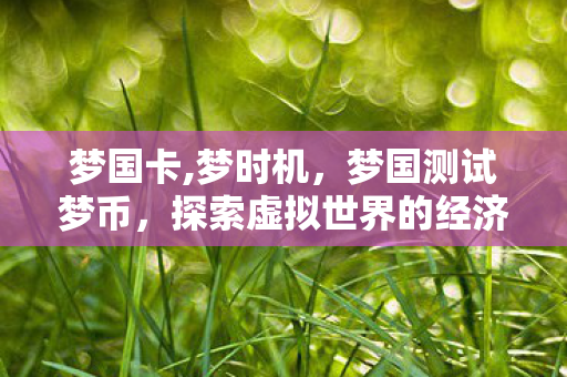 梦国卡,梦时机,梦国测试梦币,探索虚拟世界的经济奇迹 梦国卡,梦时机,梦国测试梦币,探索虚拟世界的经济奇迹