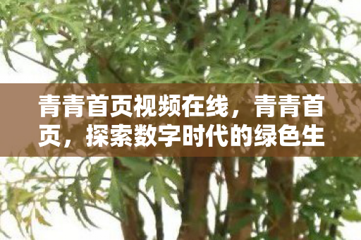 青青首页视频在线,青青首页,探索数字时代的绿色生活 青青首页视频在线,青青首页,探索数字时代的绿色生活