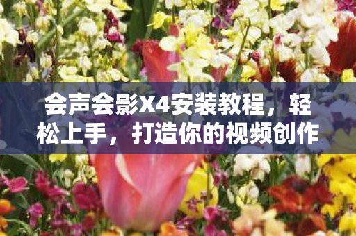会声会影X4安装教程，轻松上手，打造你的视频创作之旅