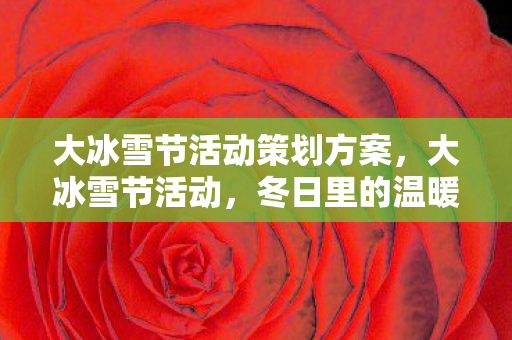 大冰雪节活动策划方案,大冰雪节活动,冬日里的温暖与欢乐 大冰雪节活动策划方案,大冰雪节活动,冬日里的温暖与欢乐