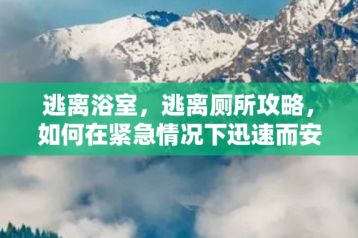 逃离浴室，逃离厕所攻略，如何在紧急情况下迅速而安全地脱困