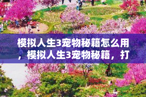 模拟人生3宠物秘籍怎么用，模拟人生3宠物秘籍，打造你的理想宠物王国