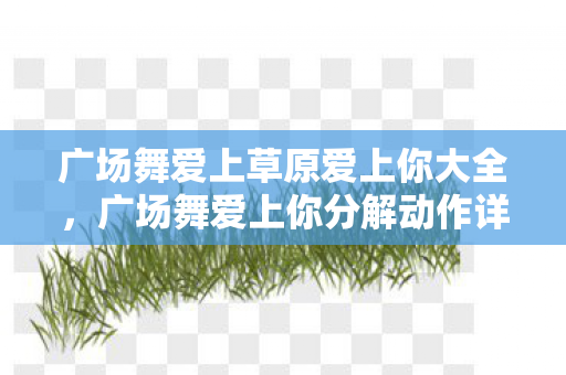 广场舞爱上草原爱上你大全,广场舞爱上你分解动作详解 广场舞爱上草原爱上你大全,广场舞爱上你分解动作详解