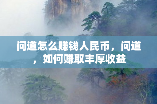 问道怎么赚钱人民币,问道,如何赚取丰厚收益 问道怎么赚钱人民币,问道,如何赚取丰厚收益