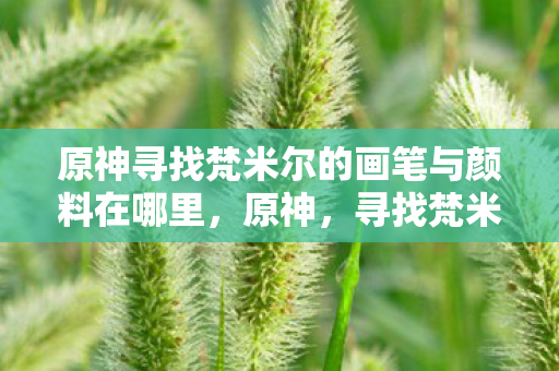 原神寻找梵米尔的画笔与颜料在哪里,原神,寻找梵米尔的画笔与颜料 原神寻找梵米尔的画笔与颜料在哪里,原神,寻找梵米尔的画笔与颜料