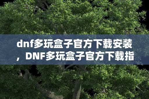dnf多玩盒子官方下载安装,DNF多玩盒子官方下载指南 dnf多玩盒子官方下载安装,DNF多玩盒子官方下载指南