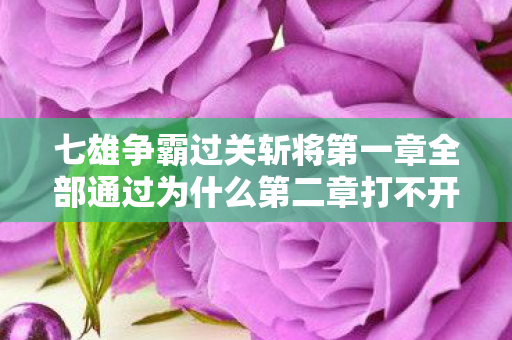 七雄争霸过关斩将第一章全部通过为什么第二章打不开，七雄争霸，过关斩将的智谋与勇气