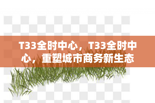 T33全时中心，T33全时中心，重塑城市商务新生态