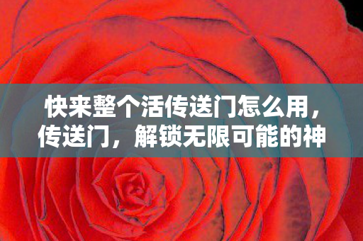 快来整个活传送门怎么用,传送门,解锁无限可能的神秘之门 快来整个活传送门怎么用,传送门,解锁无限可能的神秘之门