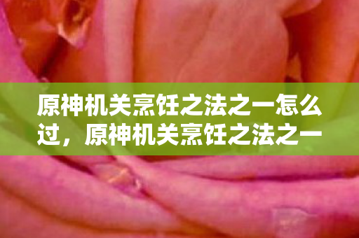 原神机关烹饪之法之一怎么过，原神机关烹饪之法之一，解锁隐藏食谱，提升烹饪效率