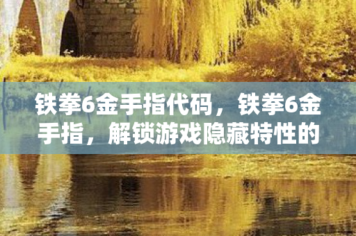 铁拳6金手指代码，铁拳6金手指，解锁游戏隐藏特性的神秘钥匙
