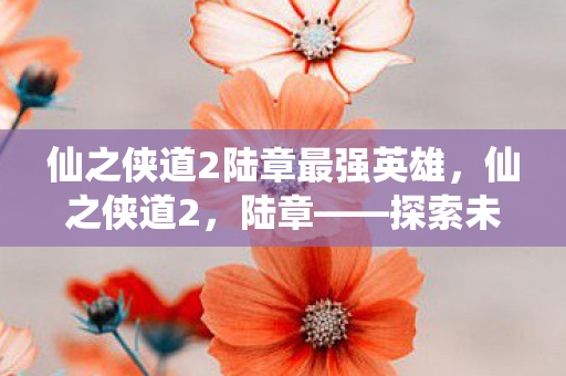 仙之侠道2陆章最强英雄，仙之侠道2，陆章——探索未知，追寻真我