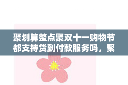 聚划算整点聚双十一购物节都支持货到付款服务吗图片